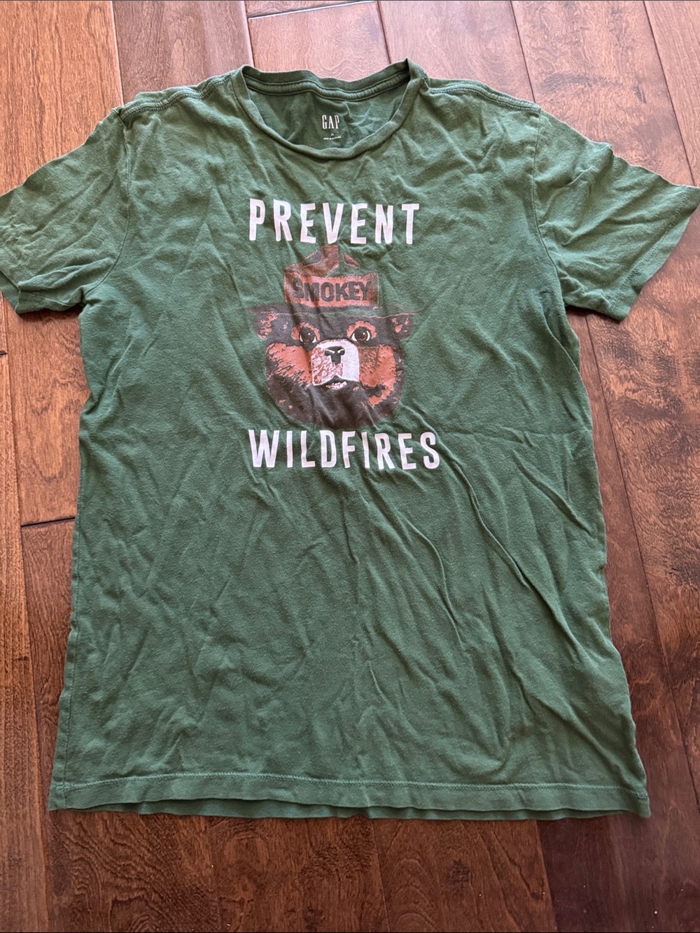 GAP Green Smokey Bear 'Prevent Wildfires' Graphic Tee